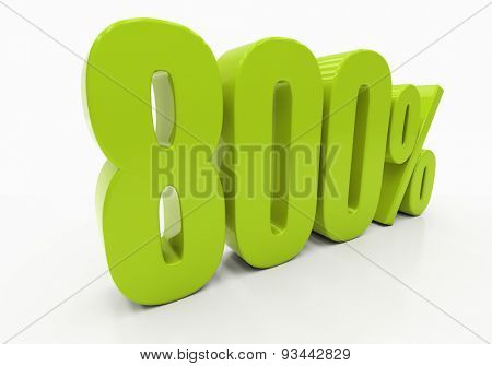 Percent off. Discount. 3D illustration