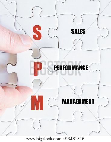 Last Puzzle Piece With Business Acronym Spm