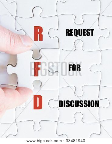 Last Puzzle Piece With Business Acronym Rfd