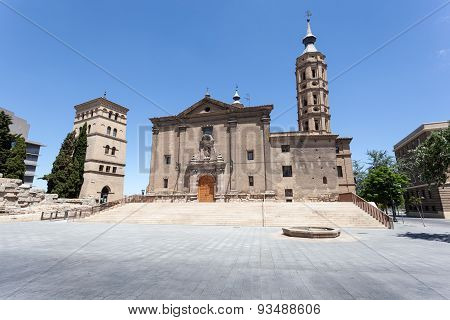 Ancient Church In Zaragoza, Spain