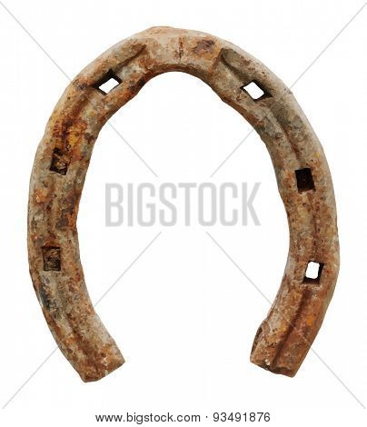 old horseshoe, vector