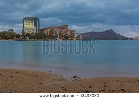 Waikiki Beach At Night