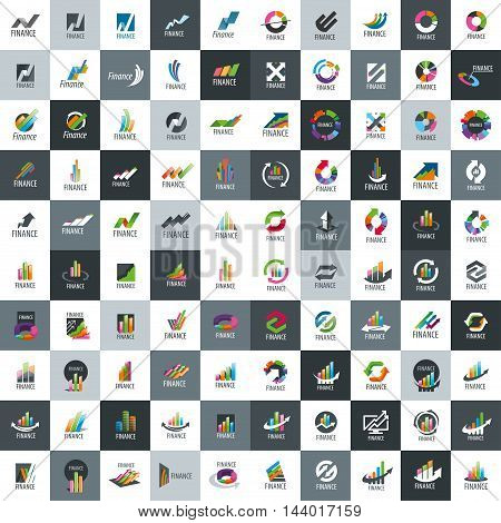 Finance logo design template. Vector illustration of icon