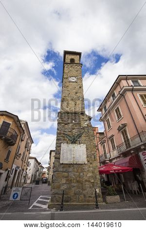 AMATRICE ITALY - OCTOBER 17 2015: Amatrice a town in the province of Rieti in Italy. City destroyed by an earthquake in August 24 2016