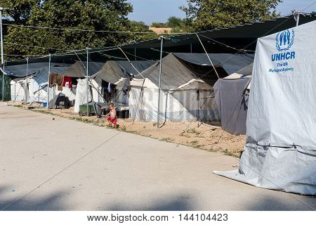 Refugee Camp Of Lagadikia, Greece