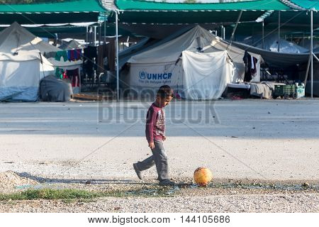Refugee Camp Of Lagadikia, Greece