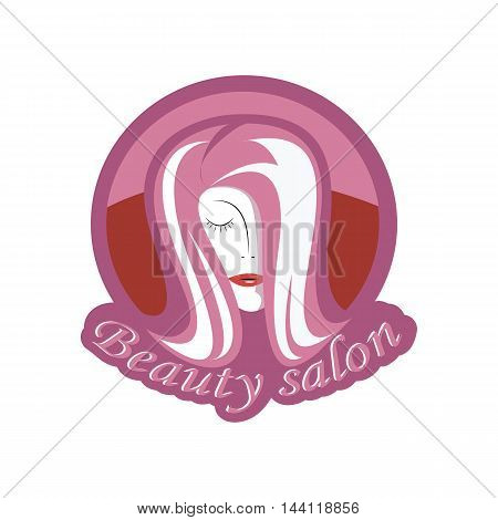 Logo woman silhouette head face logo isolated. Use for beauty salon spa cosmetics design etc