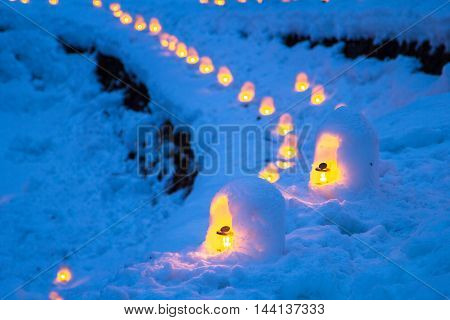 The Yunishigawa Kamakura Festival is held from late January to mid March (January 25 to March 9, 2014)