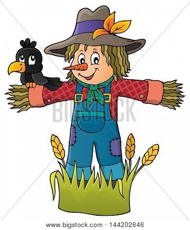 Scarecrow theme image 1 - eps10 vector illustration.