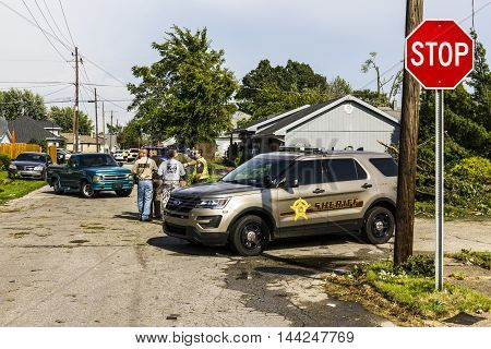 Kokomo - August 24 2016: Several EF3 tornadoes touched down in a residential neighborhood causing millions of dollars in damage. This is the second time in three years this area has been hit by tornadoes 41