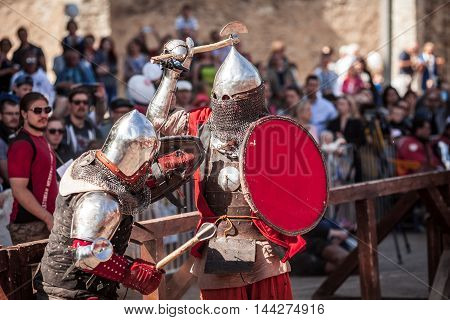 Estonia, Tallinn - 04 June, 2016: "old Tallinn Cup" International Historical Sword Fightin