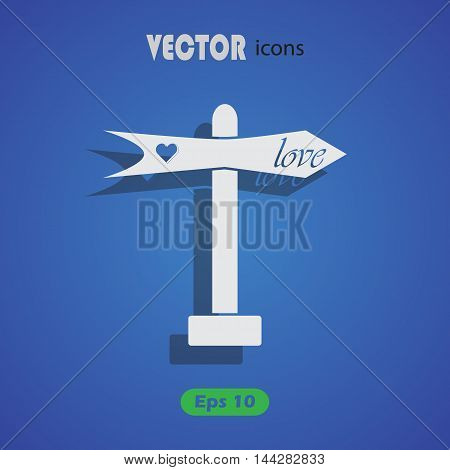 Index love - Valentine's Day vector icon