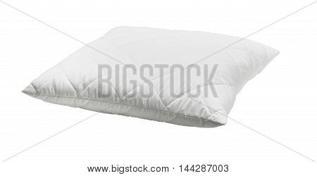 White pillow isolated on white background. Include clipping path