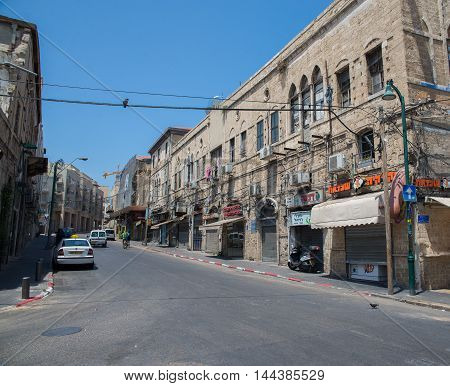 TEL AVIV, ISRAEL - JUNE 5, 2015: Jaffa - the historical city of the Middle East, which today lies within Tel Aviv. June 5, 2015. Tel Aviv, Israel.