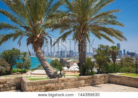 Park in the old city of Jaffa in Tel Aviv