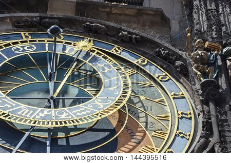 The Astronomical Clock in Prague, Czech Republic