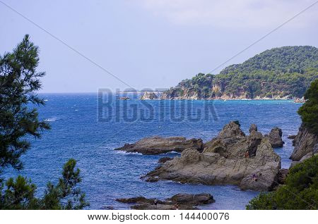 Beautiful Landscape Of The Sea Coast.