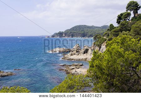 Beautiful landscape of the sea coast. 2016