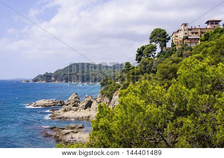 Beautiful landscape of the sea coast. 2016