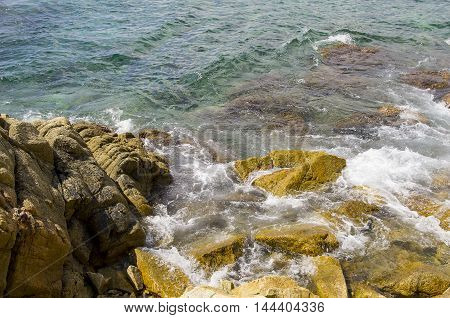 Beautiful landscape of the sea coast. 2016