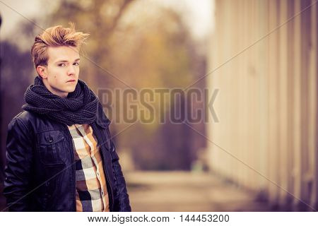 Handsome Fashionable Man Outdoor