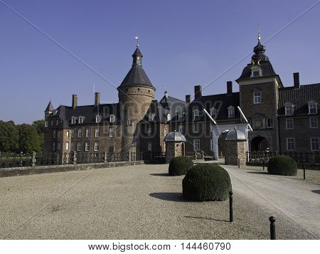 the Castle of anholt in the german muensterland
