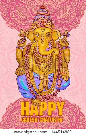 lord Ganesh. Ganesh Puja. Ganesh Chaturthi. It is used for postcards prints textiles tattoo