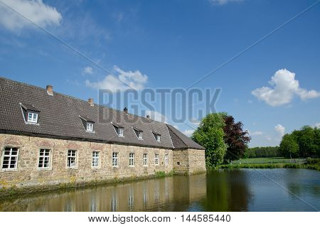 the Castle of lembeck  in the german muensterland