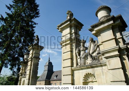 the Castle of lembeck  in the german muensterland
