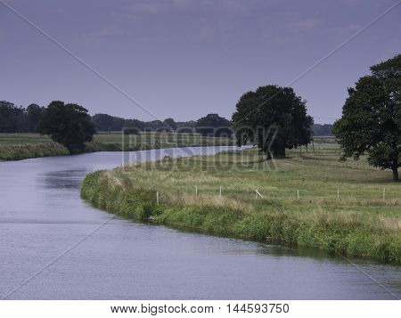 the river ems in the german emsland