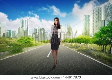 Young And Beauty Asian Business Woman