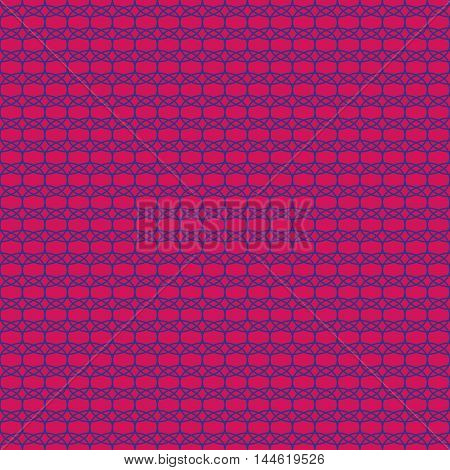 Oval red geometric seamless pattern. Fashion graphic background design. Modern stylish abstract color texture. Template for prints textiles wrapping wallpaper website. Stock VECTOR illustration