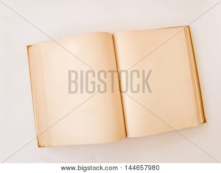 book vintage mock up. Traveler blog.  isolated
