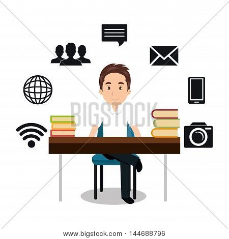 internet communication technology isolated icon vector illustration design