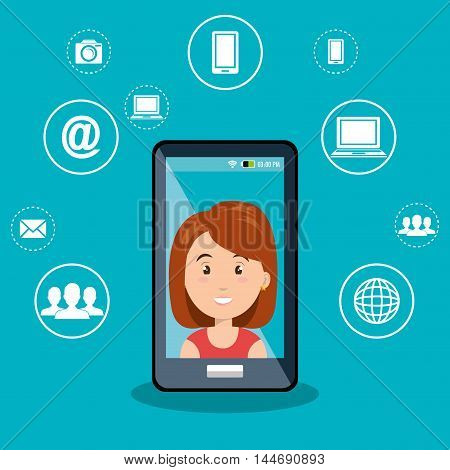 internet communication technology isolated icon vector illustration design