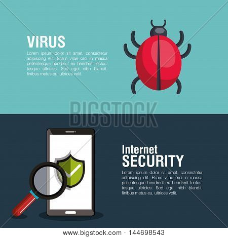 internet security information icon vector illustration design