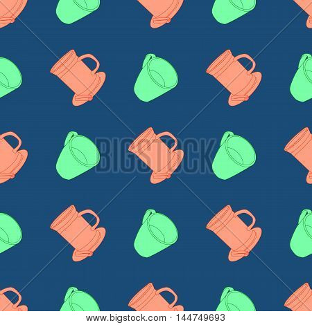 Seamless vectror pattern with colorful cups eps 10
