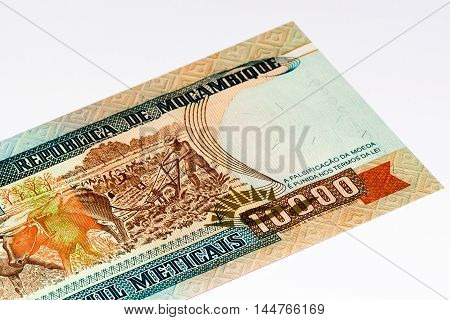 10000 Mozambican escudos bank note. Mozambican escudo is former currency of Mozambique