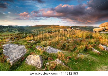 Watching The Sunset Over Dartmoor