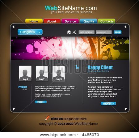 Modello di Business moderno astratto colorati sito Web