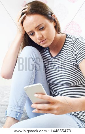 Teenage Girl Victim Of Bullying By Text Message