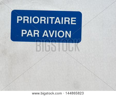 Prioritaire Par Avion In Paris