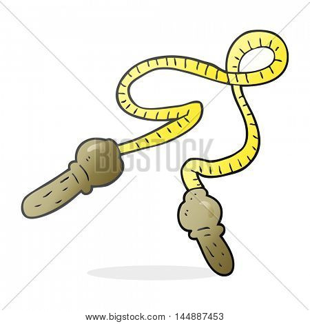 freehand drawn cartoon skipping rope
