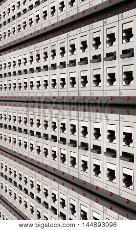 Network Rj-45 Patch Panel With Switches