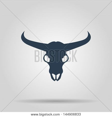 Bull Skull Icon.