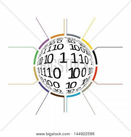 Global network icon vector.Technology koncept. Social media illustration infographic design elements concept.
