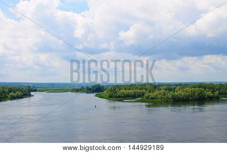 View on the river Dnieper in Ukraine