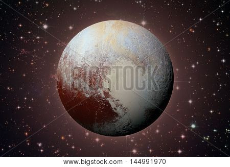Solar System - Pluto. Dwarf Planet In The Kuiper Belt.