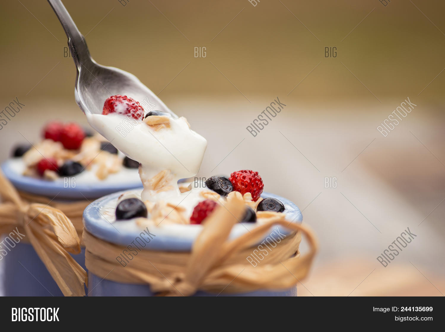 Yogurt. Stone Bowl Image & Photo (Free Trial) Bigstock