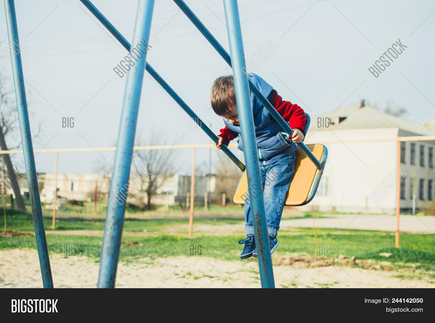 Ittle Baby Swinging On Image & Photo (Free Trial) Bigstock